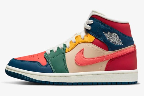 Air Jordan 1 Mid &quotMulti-Color" DN3738-400