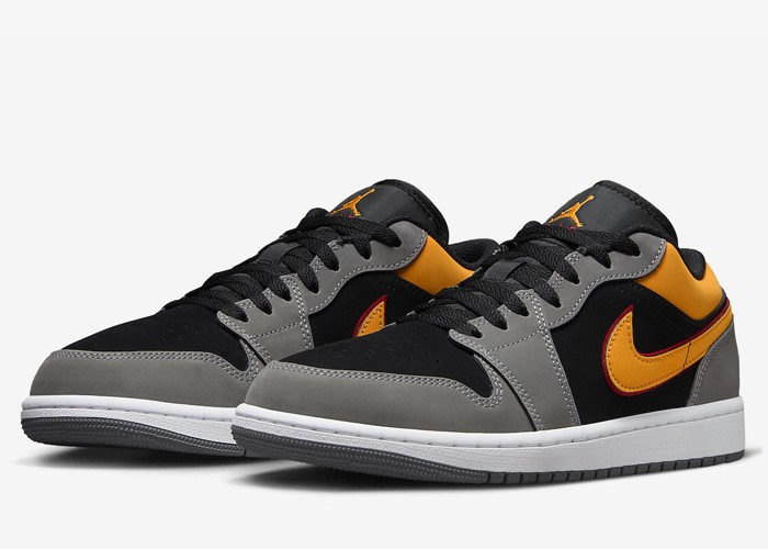 Air Jordan 1 Low Black Vivid Orange - FN7308-008